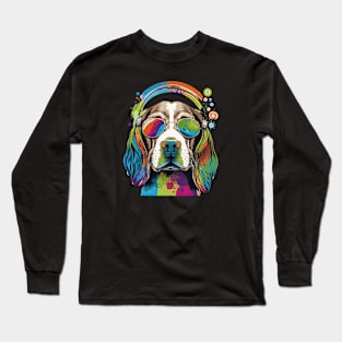 Hippie Beagle Long Sleeve T-Shirt